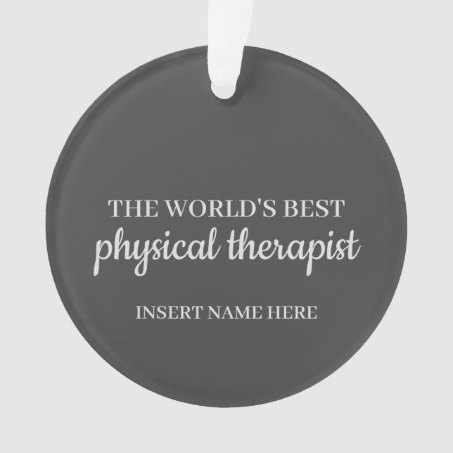 Das weltbeste Ornament für Physikaltherapeuten (Vorderseite)