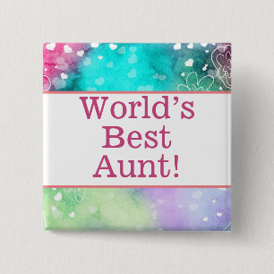Das weltbeste Tante-Button Button
