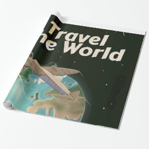 Das Weltposter der Science Fiction Geschenkpapier