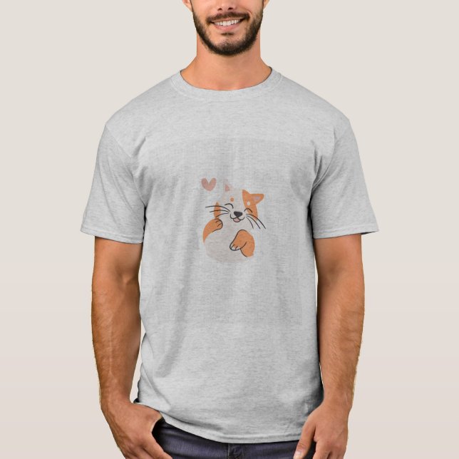 Das weltweit beste Cartoon Cat Personalisiertes Fo T-Shirt (Vorderseite)