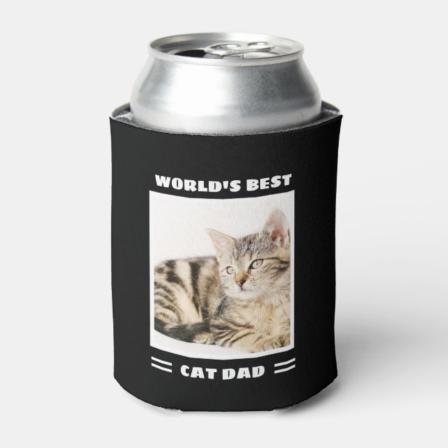 Das weltweit beste Cat Vater Custom Foto Personali Dosenkühler (Kanne Vorderseite)