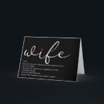 Das weltweit beste Definitionsthema für die Ehefra Karte<br><div class="desc">Personalisieren Sie für Ihre besondere Ehefrau,  um ein einzigartiges Geschenk für Geburtstage,  Jahrestage,  Hochzeiten,  Weihnachten oder jeden Tag,  den Sie gewollt,  um zu zeigen,  wie viel sie für Sie bedeutet. Ein perfekter Weg,  ihr zu zeigen,  wie phantastisch sie jeden Tag ist. Entwickelt von Thisisnotme©</div>