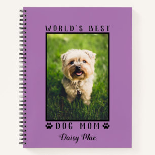 Das weltweit beste Dog Mama Paw Prints Pet Foto Li Notizbuch