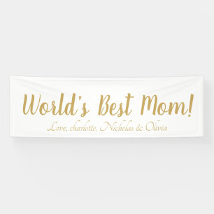 Das weltweit beste Goldskript für die Mama niedlic Banner