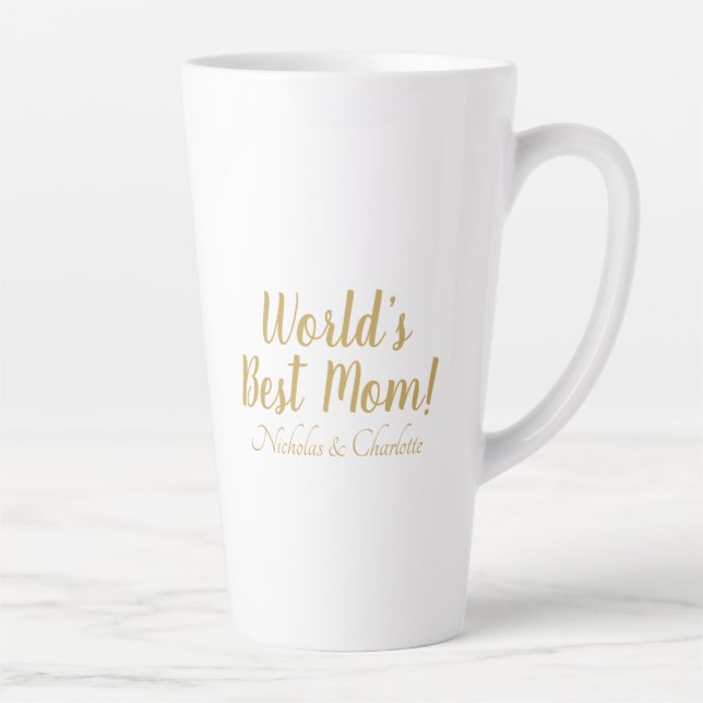 Das weltweit beste Goldskript für die Mama niedlic Milchtasse (Rechts)