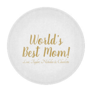 Das weltweit beste Goldskript für die Mama niedlic Schneidebrett