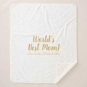 Das weltweit beste Goldskript für die Mama niedlic Sherpadecke