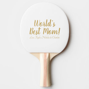 Das weltweit beste Goldskript für die Mama niedlic Tischtennis Schläger