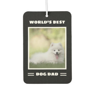 Das weltweit beste Hund-Vater-Custom-Foto Personal Autolufterfrischer