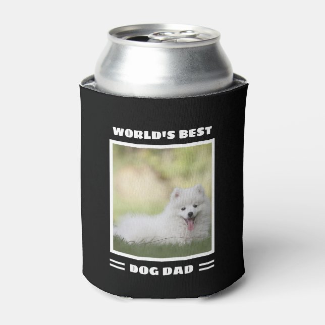 Das weltweit beste Hund-Vater-Custom-Foto Personal Dosenkühler (Kanne Vorderseite)