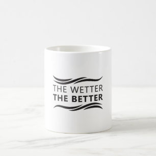Das Wetter ist umso besser, wenn die Schwimmer im Kaffeetasse