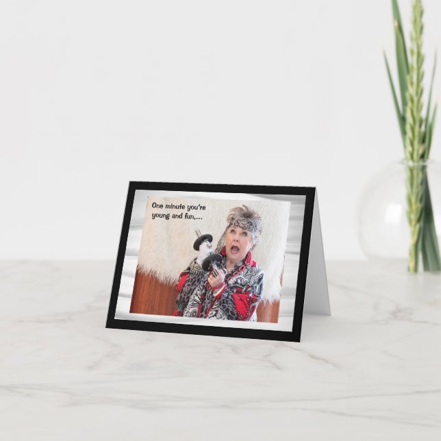 Das Wetter mit dem Knie vorhersagen Karte (Vorderseite)