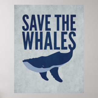 Das Whales-Poster gerettet Poster
