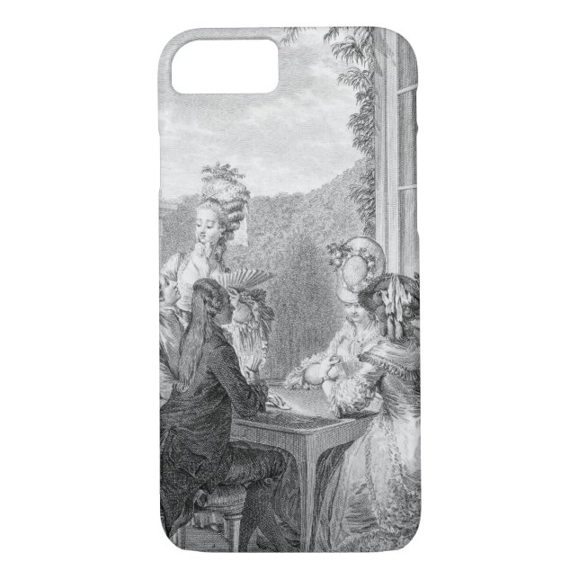 Das Whist Party, 1783, graviert durch Jean Dambrun Case-Mate iPhone Hülle (Rückseite)
