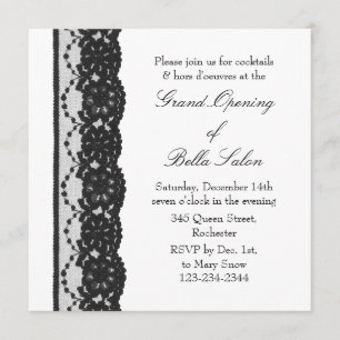 Das White Grand Opening French Lace Einladung
