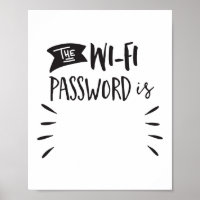 Das Wi-Fi-Kennwort lautet: