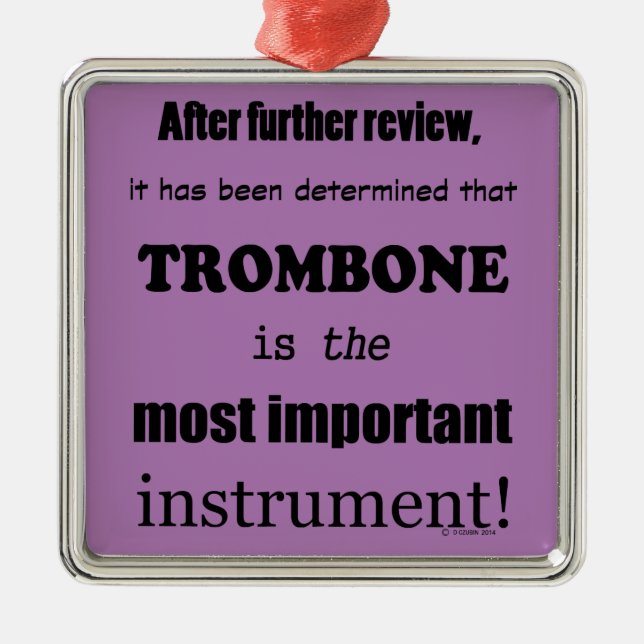 Das wichtigste Instrument Ornament Aus Metall (Vorne)