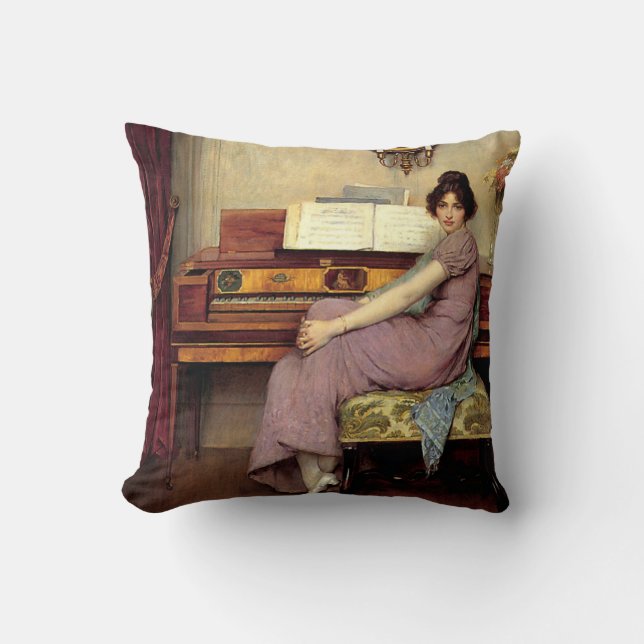 Das widerstrebende Pianist, eine schöne Kunstmaler Kissen (Vorderseite)