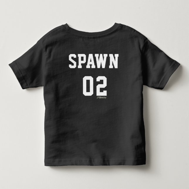 Das wieder mischen Kleinkind scherzt Mama-Vati u. Kleinkind T-shirt (Rückseite)