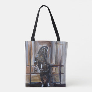 Das Wildpferd-Gemälde von Alfred Fox Tasche