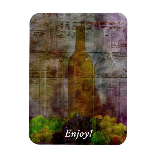 Das Wine Digital Art Magnet (Vertikal)