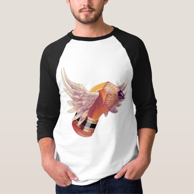 Das Winged Stubbie T-Shirt (Vorderseite)
