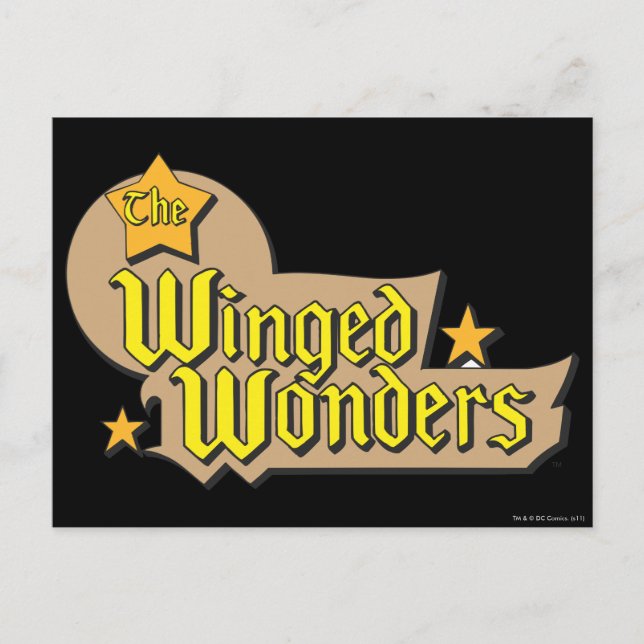Das Winged Wonders-Logo Postkarte (Vorderseite)