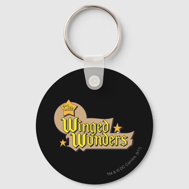Das Winged Wonders-Logo Schlüsselanhänger (Vorderseite)