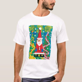 Das Winterwunderland von Santa - Kinder Kunst für T-Shirt
