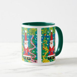 Das Winterwunderland von Santa - Kinder Kunst für Tasse