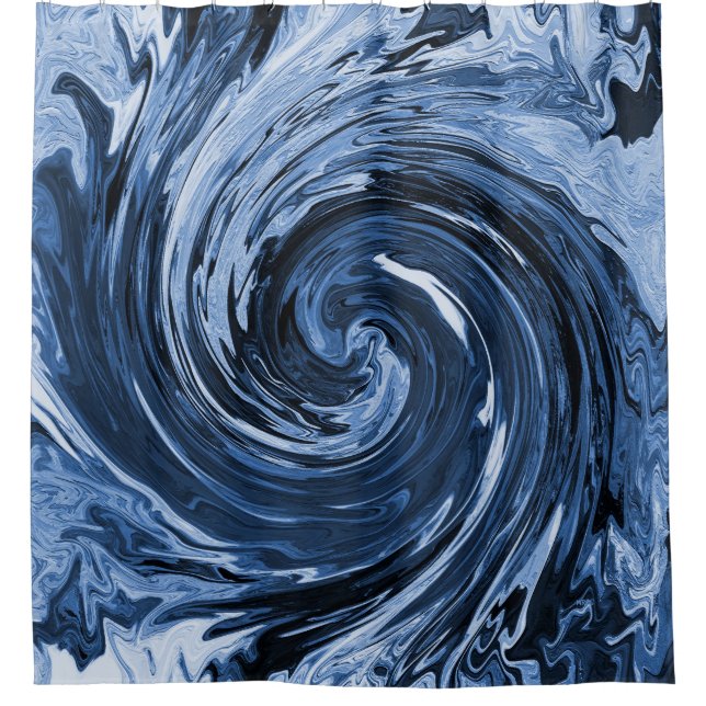 Das wirbelnde Curling... Duschvorhang (Vorderseite)