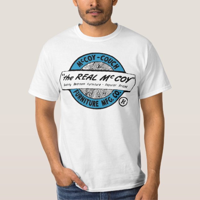 "Das wirkliche McCoy" (McCoy - Couch MFG. Co.) T-Shirt (Vorderseite)