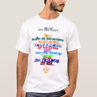 Das WIRKLICHE, zum der Liste zu tun T-Shirt