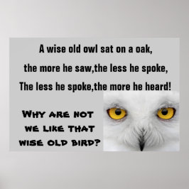 DAS WISE OLD OWL Poster