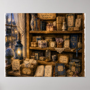 Das Wishing Shelf, Teller RH-WC-017 Poster