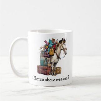Das Wochenende der Pferdeausstellung "Funny Tasse" Kaffeetasse
