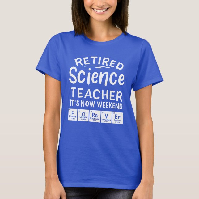 Das Wochenende für immer lehren ermüdete Wissensch T-Shirt (Vorderseite)