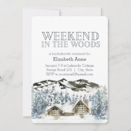 Das Wochenende im Wald | Winter-Party Einladung