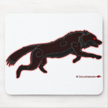 Das Wolf-Logo springen (dunkel)
