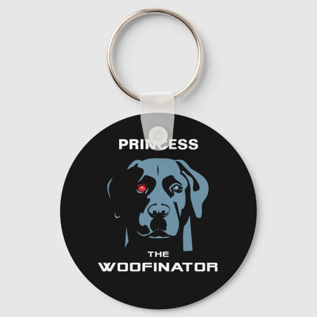 Das Woofinator Labrador Schlüsselanhänger (Vorderseite)