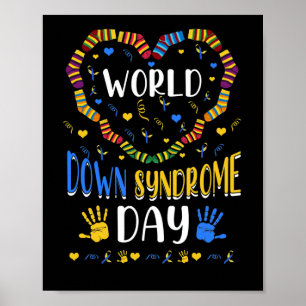 Das World Down Syndrome Day Awareness Socks Down R Poster