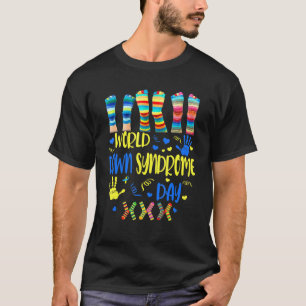 Das World Down Syndrome Day Awareness Socks Down R T-Shirt