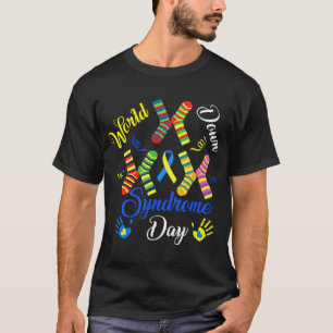 Das World Down Syndrome Day Awareness Socks Down R T-Shirt