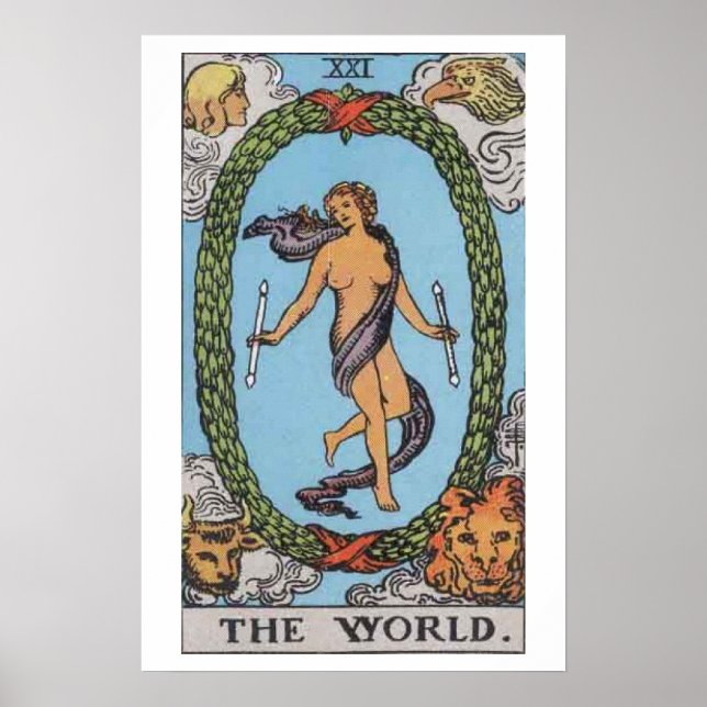 Das World Tarot Card Poster (Vorne)