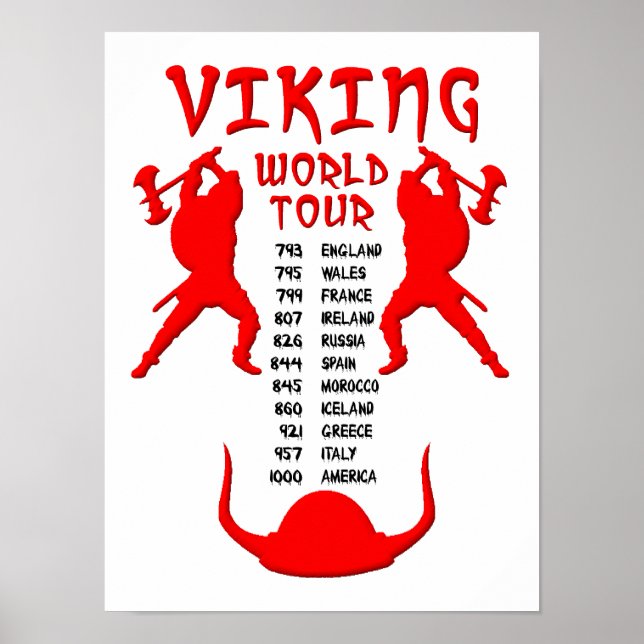 Das World Tour Poster (Vorne)