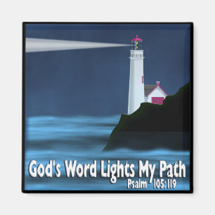 Das Wort des Gottes beleuchtet meinen Weg - Magnet