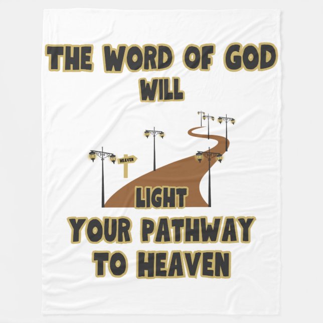 Das Wort Gottes wird leuchten Fleecedecke (Vorderseite)