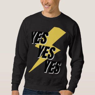 Das Wort JA, in dem JA steht Sweatshirt