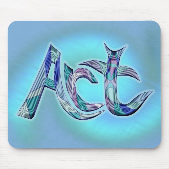 Das Wort Mousepad (Vorne)