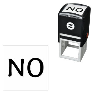 Das Wort Nein Lustige Minimalistische Aussage Text Permastempel